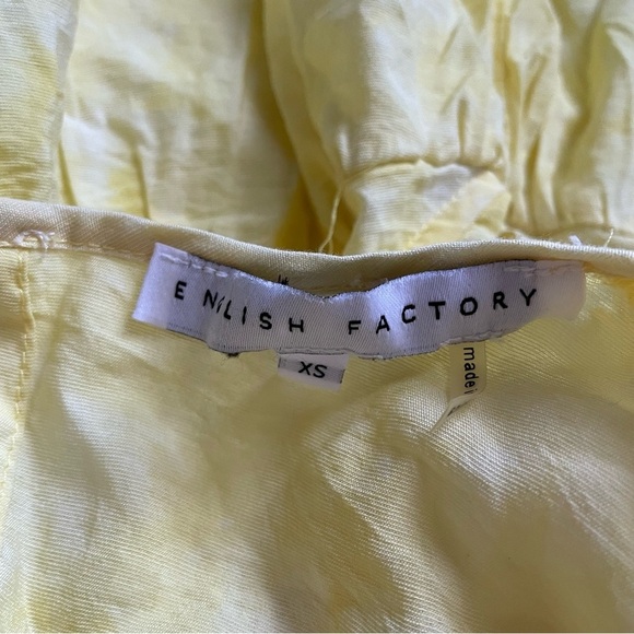 English Factory Tiered Dress with Ruffle Sleeves Size XS - Picture 3 of 5